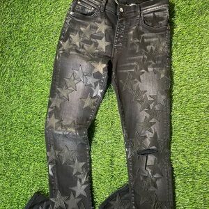 Amiri Chemist Black Star Patch Jeans – Size 28